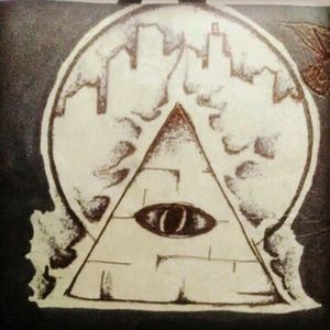 All seeing eye art -  Freehanded by Casey Dennison.