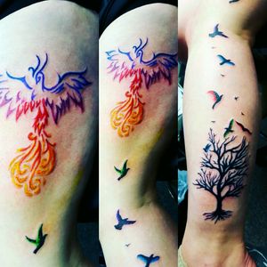 Bird of paradise #adventuretattoos #adventuretattoo #keighley #tattoo #inkedadventure #birdtattoo #birdofparadise #bird #tree #SeanMilnes #www.adventuretattoos.com