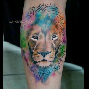 Lion religious tattoo! Apocalipse 5:5 #lion #watercolor #liontattoo #apocalipse #religioustattoo