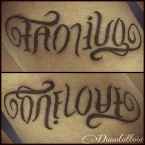 #family #onelove #tattoofamily #tattooonelove #ambigramtattoo #tatuajedoble