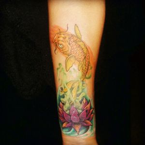 Koi fish Done by artist Will Page