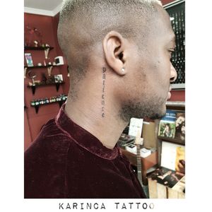 "Patience"Instagram: @karincatattoo#patience #neck #tattoo #blacktattoo #writingtattoo #scripttattoo #smalltattoo #minimaltattoo #little #tatted #istanbuldayasam