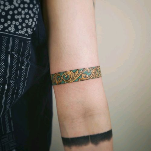 By #soltattoo #armband #bracelet #gold #filagree