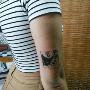 Tattoo de uma catlover 🐱🌹❤