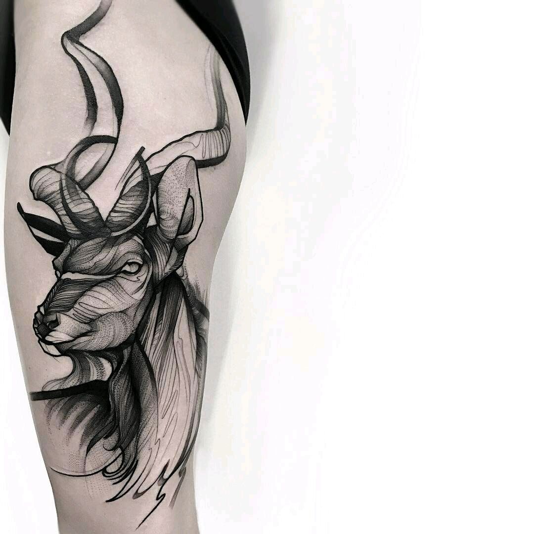 Jasmin Ekström  Animal skull tattoos Goat skull Skull tattoos