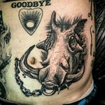#tattodo #animalhead #chains #tattoo #tattooes #ink #inked #hog #blackwork #blackandgrey #sketch #blackink #original #tattooart #tattooartist #art