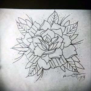 Rose I'm going to do #roses #tattoos #color tattoos#blackandgreytattoos #neotraditionaltattoos #traditional tattoos #blacklinesmatter