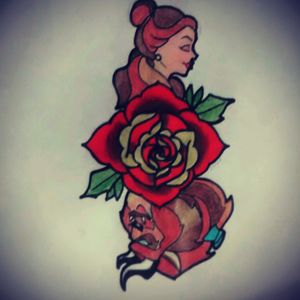 #beautyandthebeast #beauty #beast #rose #sketch #tattoo #ABelaEAFera #abelaeafera #bela #fera #rosas