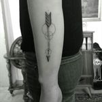 My first tattoo #tattoo #myfirstone #arrow #arrowtattoo #blackwork