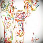 Beautiful idea for a watercolor tattoo! #watercolor #elephant #vibrant