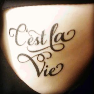 "C'est la Vie" on my ribs means "Such is life" #ribs #Latin
