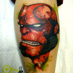 Hellboy#tattoo #hellboycartoon #colortattoo
