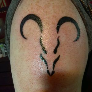 Simple Aries symbol today#Tattoodo #tattoos
