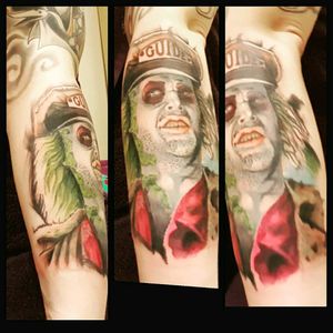 Got this tattoo yesterday #beetlejuice #armtattoo