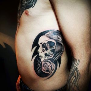 #skull & #girltattoo@Tattoo_Records