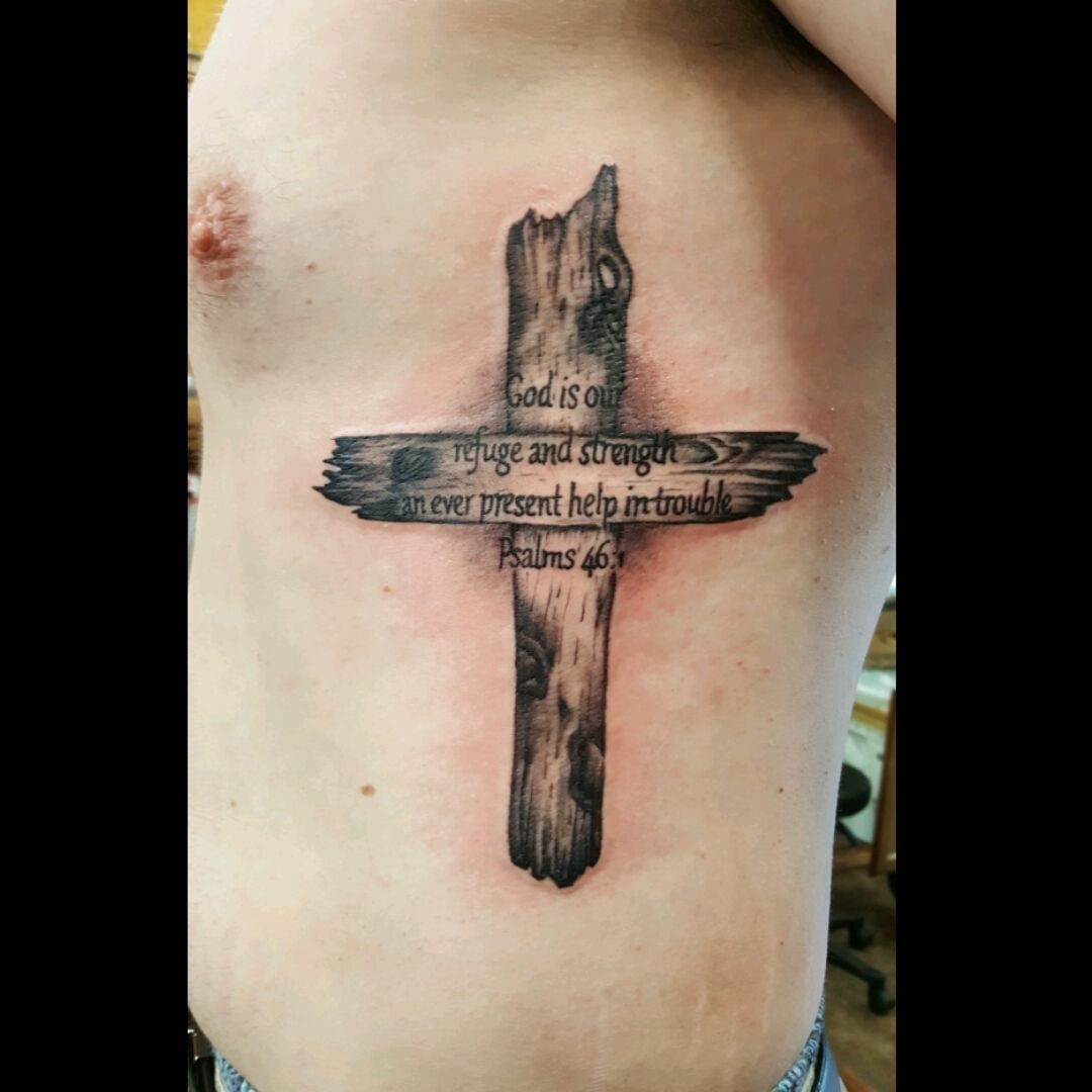 Tattoo uploaded by John Henry • #crosstattoo #prayer #realistic • Tattoodo