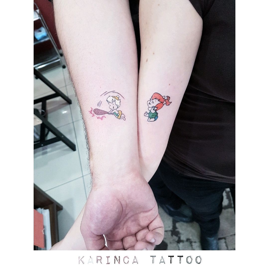 Tatuaggio Ciottolina dei Flintstones  Tatuaggi Street tattoo Tatuatori