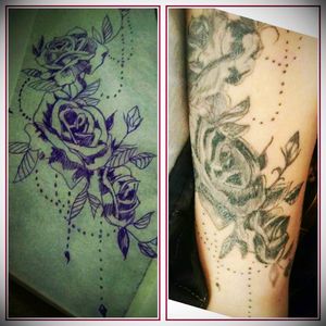 #unterarm #schwarz #rose #stachel #tattoo #tattoos #tattooedmann #followme #follower #follow #followforfollow #blackgrey #artist #perlen #dreamtattoo #artist #simone hertel