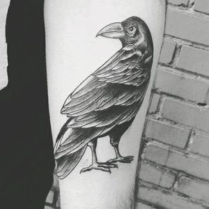 Neeeeed this ink... #ink #crow #next #raven #want #badass