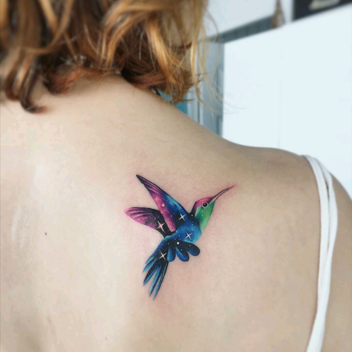 Tattoo uploaded by Claire • By #AdrianBascur #watercolor #bird #stars # ...
