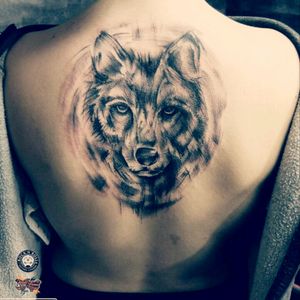 My love #wolf  #wolftattoo #rockandrollkrakow #upperback  #animal
