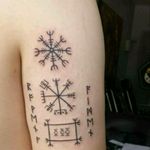 Norse tailsmans with my kids names in runes -Le Charme Tattoo-