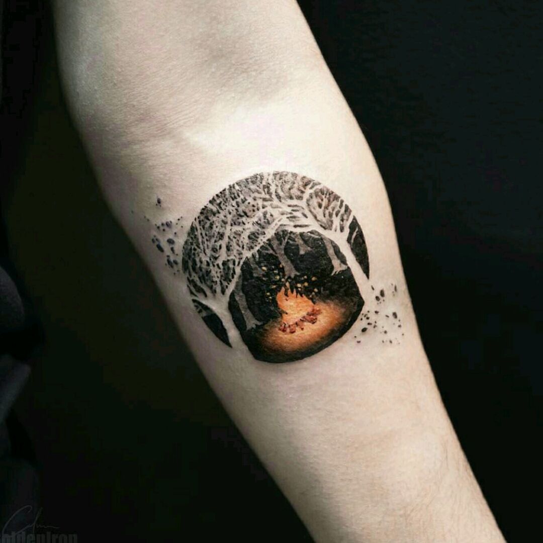 Deep woods tattoo Trees for days Black and grey scale Artist  Johnpereztattoo on instagram  Wood tattoo Tattoos Tattoo people