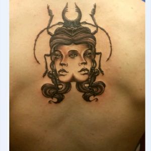 Janus bug tattoo
