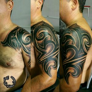 #BozaArtTattoosBarbers #Tribal Diseño personalizadoBy:Jairo Boza Tel:+50683035191Costa Rica #TattoosWorldStudio