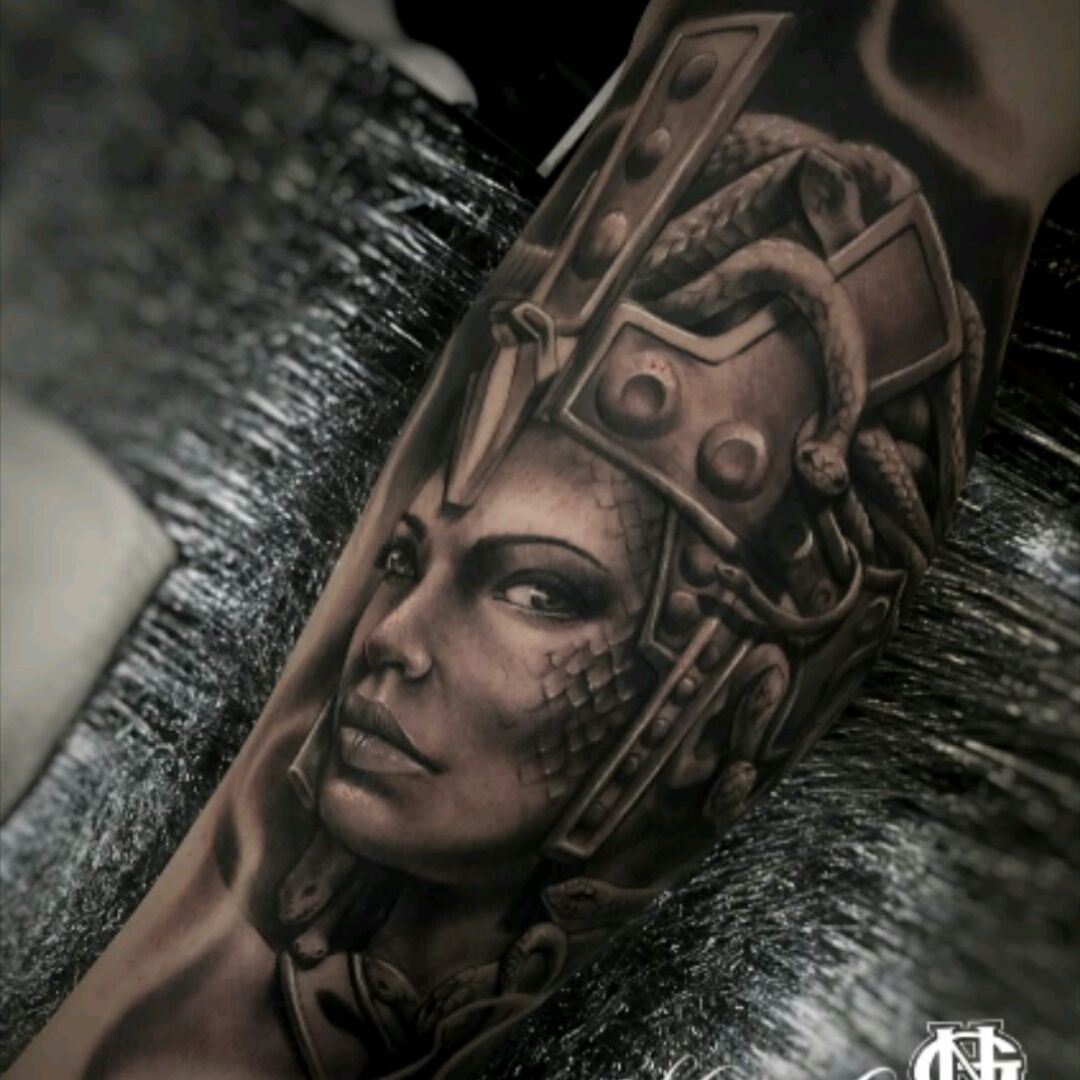 Medusa Tattoo  Black and grey realism by SKERYONE  Facebook
