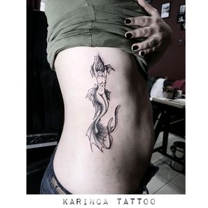 Mermaid tattoo on the sideInstagram: @karincatattoo#mermaid #tattoo #sidetattoo #ribtattoo #blacktattoo #tattooed #tattooart #tattoolove #tatted #inked #girls #girltattoo #tattedgirl #tattooedgirls #bigtattoo