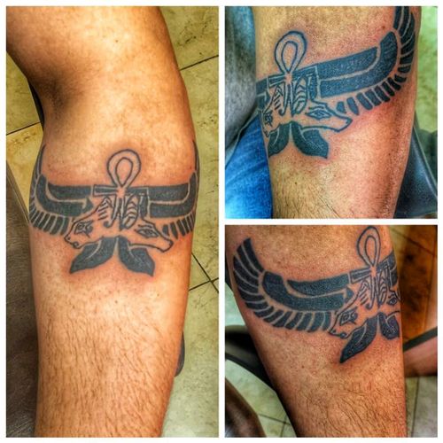 Tattoo Uploaded By Ahmed Batran Egyptian Pharaoh Key Of Life Wings Of Hours Anubis God Baster Egyptian Cat Goddess 357001 Tattoodo