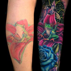 Cover up by Jamie Schene.#coverup #cobertura #sapo #frog #colorida #colorful #JamieSchene