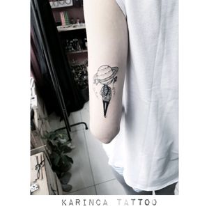 Instagram: @karincatattoo #planet #tattoo #inked #tatted #tattooart #tattooartist #tattooer #tattoostudio #tattoolove #blackink #inkedmag #tattooing #armtattoos #tattoos #tattooideas #minimaltattoos #tatt