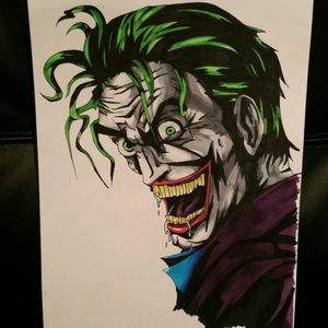 #thejoker #joker #batman #harleyquinn #colour #color #copic #drawing #sketch