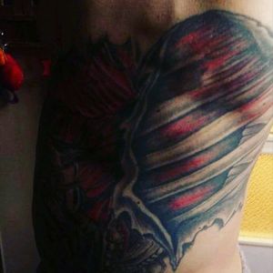 #autsch #rippen #tattoo #tattoos #tattooedmann #followme #follower #follow #followforfollow #blackgrey #cheyenehawk #eternal #dreamtattoo #mindblowing #mone1971 #blackandgrey