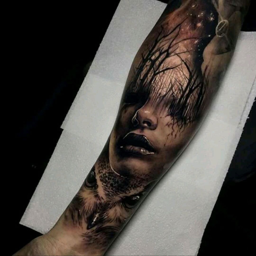 Horror tree skull tattoo by 2FaceTattoo on DeviantArt