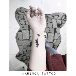 A girl and the bird... Instagram: @karincatattoo #girl #tattoo #birdtattoo #smalltattoo #minimaltattoo #littletattoo #inked #girltattoos #tattedgirl #tattooed #small #arm #tattoos #istanbul #dövmeci