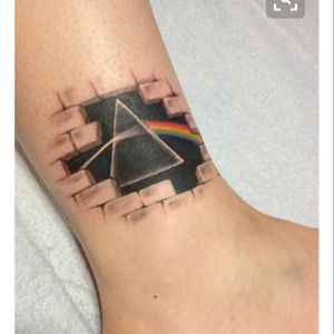 Pink floyd brick inspiration. *screaming face instead of triangle *