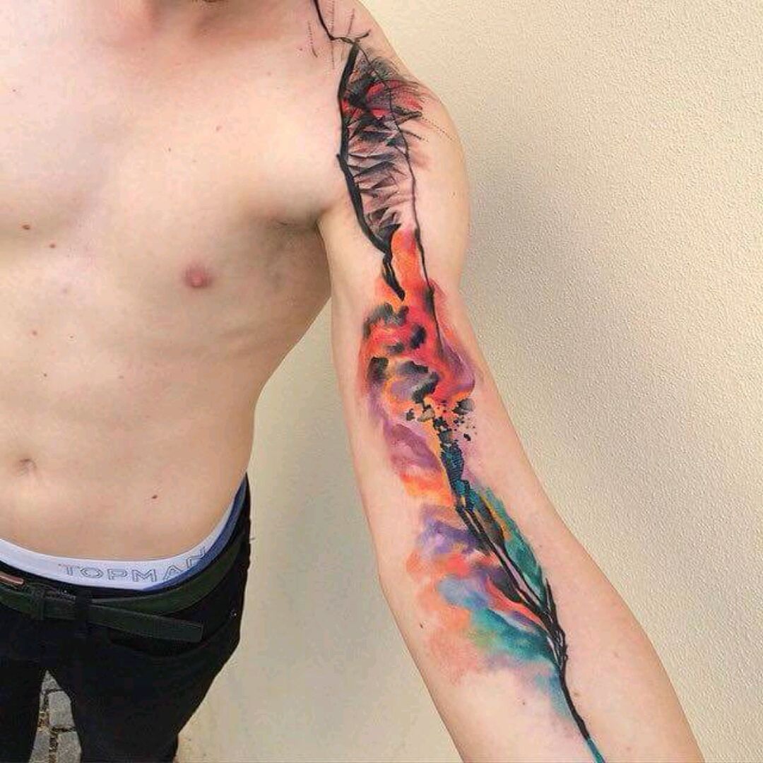 The Watercolor universe - Adrian Bascur | iNKPPL Tattoo Magazine -  International | iNKPPL, image size:1080x1080