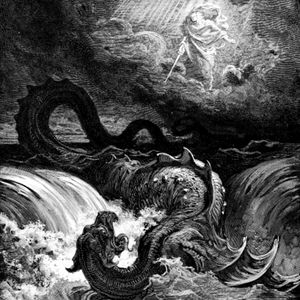 God destroys the leviathan. Gustave Dore.