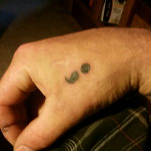 semicolon (means my story ain't over yet)