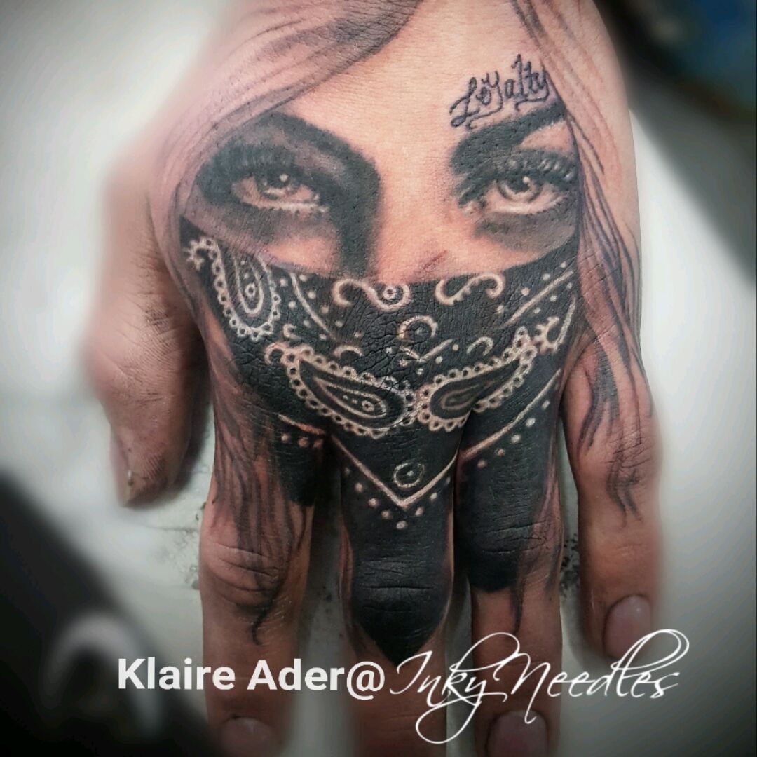 So tonight I got to finish up this bandanna tattoo the wraps around the  ankle Its a memorial tattoo on his mom for  Bandana tattoo Tattoos  Best sleeve tattoos