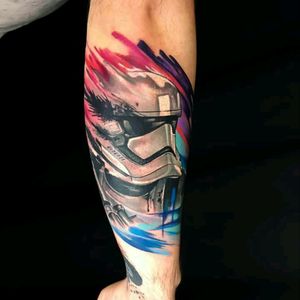 Stormtrooper by Turco Tattooist#stormtrooper #starwars #filmes #nerd #geek #aquarela #watercolor #colorful #colorida #tatuadoresdobrasil #TurcoTattooist
