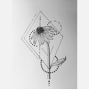 #geometry#nexttattoo#flower#dots#remember#flowertattoo#cutetattoo