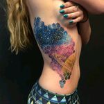 Amazing work by Nick Friederick #tattoodo #TattoodoApp #tattoodoBR #tatuagem #tattoo #universo #universe #colorida #colorful #planeta #planet #geometria #geometry #NickFriederick
