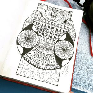 #zentangle #mandala #sketchbook #sketchtattoo #sketch #thirdeyes #tattooartist