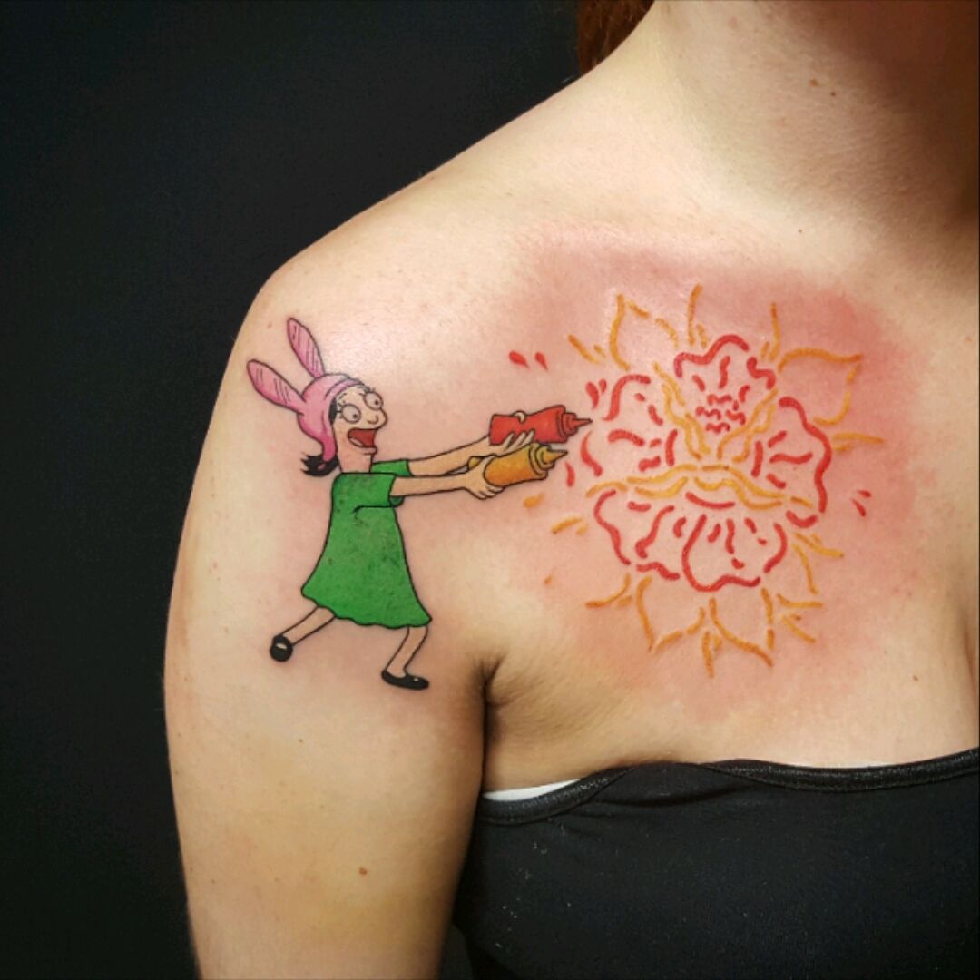 Seen a couple of Bobs Burgers tattoos posted lately thought I would share  mine too  Scrolller