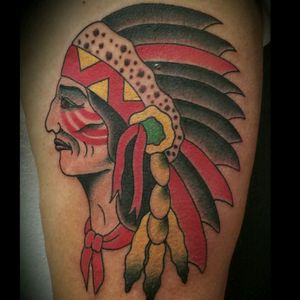 #LongLiveTheChief #ThanksForLooking #Traditional #IndianHead #Tattoo #IndianHeadTattoo #TraditionalTattoo #TraditionalWorkers #ClassicTattoo #TradWork #TradWorkers #OldSchoolTattoo #TradWorkersSubmission #BoldWillHold #Bright_And_Bold  #Inked  #GuysWithTattoos #ArmTattoo #Brooklyn #NewYorkCity #TattooArtist