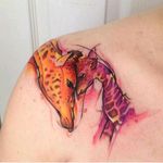 Giraffes by Adrian Bascur #tattoodo #TattoodoApp #tattoodoBR #girafas #giraffes #natureza #nature #animal #colorido #colorful #aquarela #watercolor #AdrianBascur